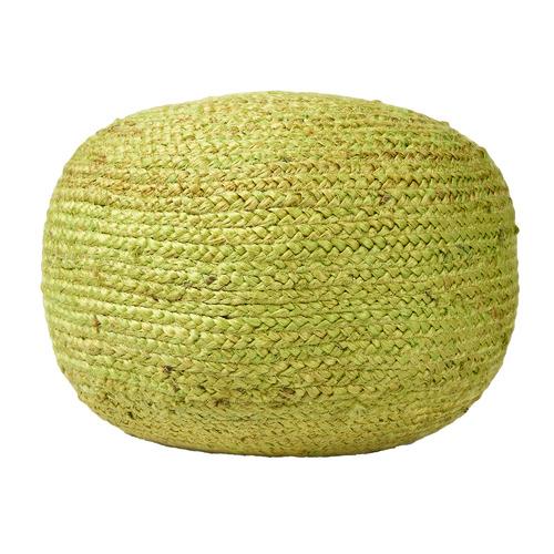 Vintage Design McCann Jute Pouffe - Green Vintage Design