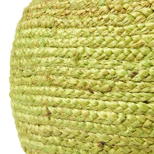 Vintage Design McCann Jute Pouffe - Green Vintage Design