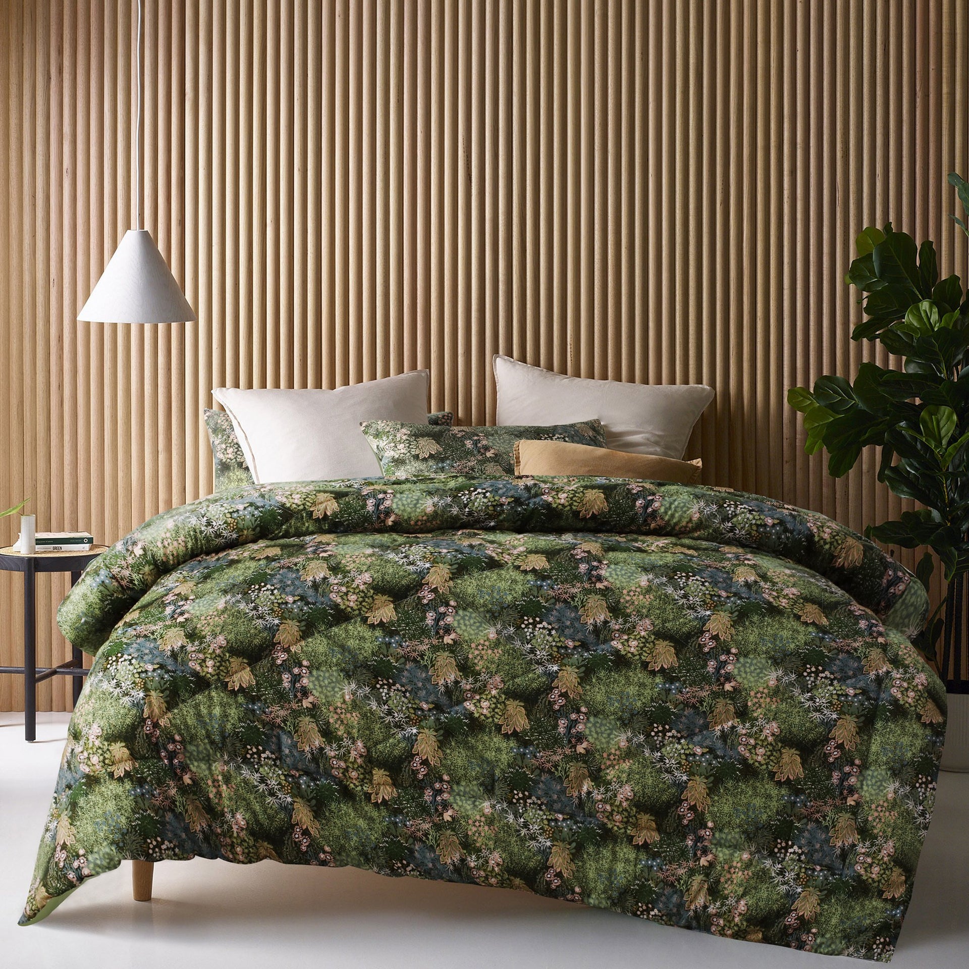 Accessorize Emerald Hill 180TC Cotton Digital Printed 3pc Comforter Sets Accessorize