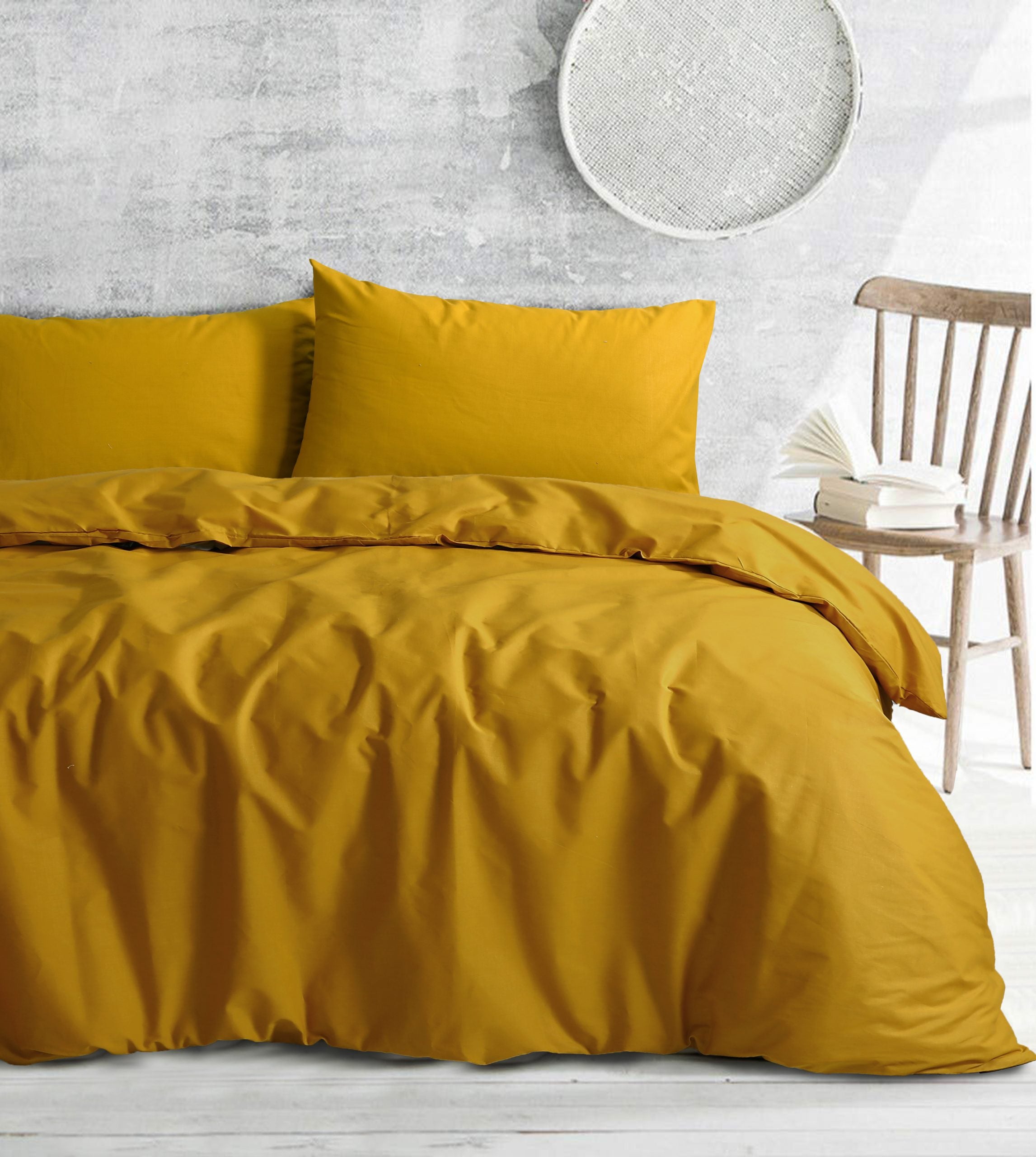 Amsons Royale Cotton Mustard Quilt Cover Set – Big Bedding Australia