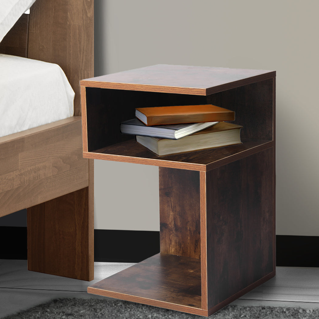 Bedside Tables Drawers Side Table Wood Nightstand Storage Cabinet Bedroom Levede