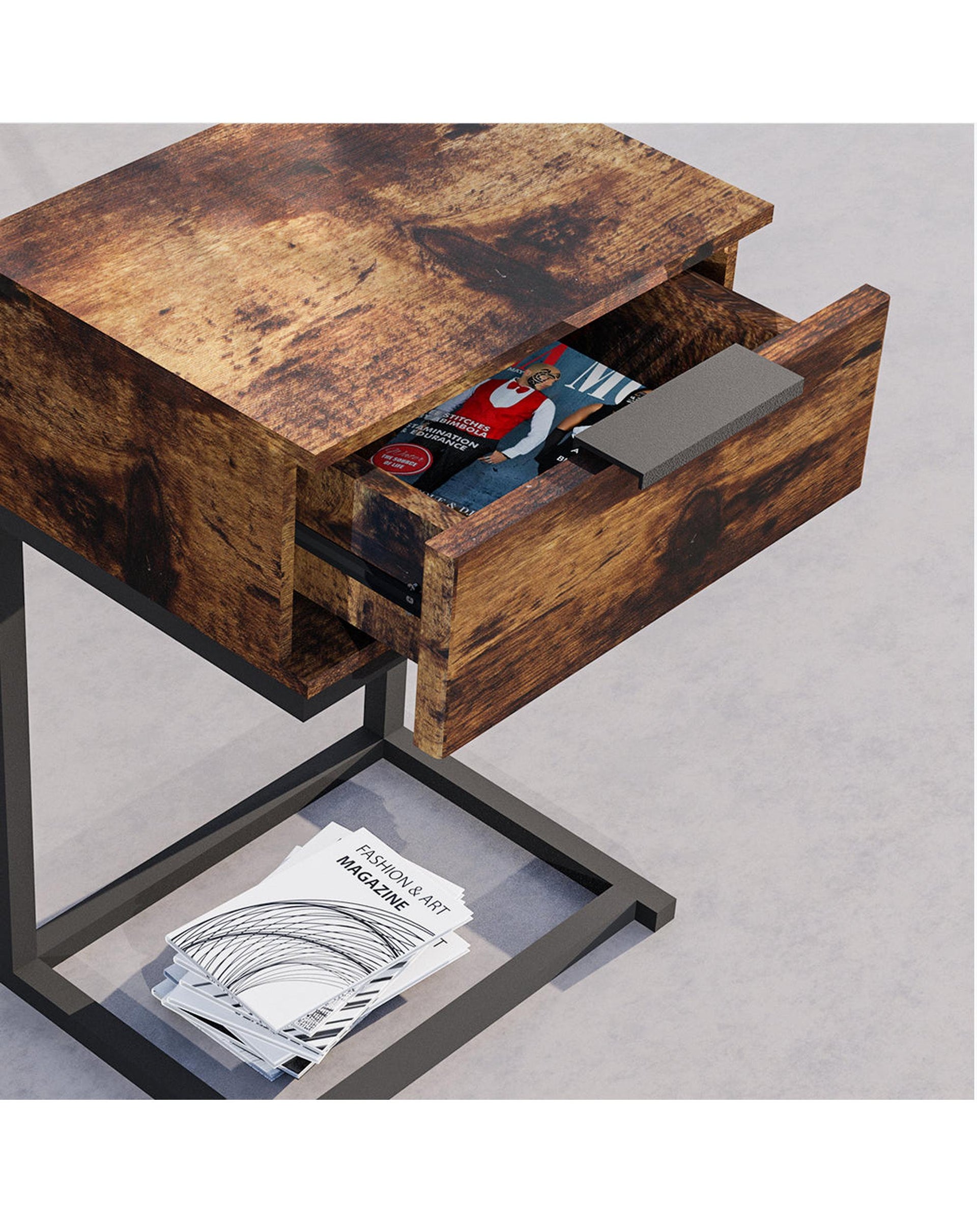 Bedside Tables Drawers Side Table Wood Nightstand Storage Cabinet Unit Levede