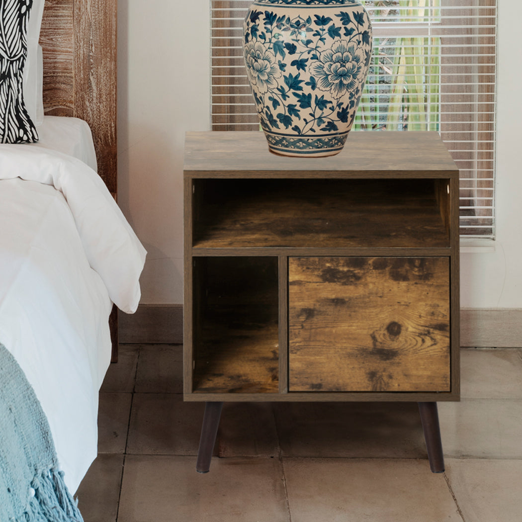 Bedside Tables Drawers Side Table Wood Nightstand Storage Cabinet Bedroom Levede