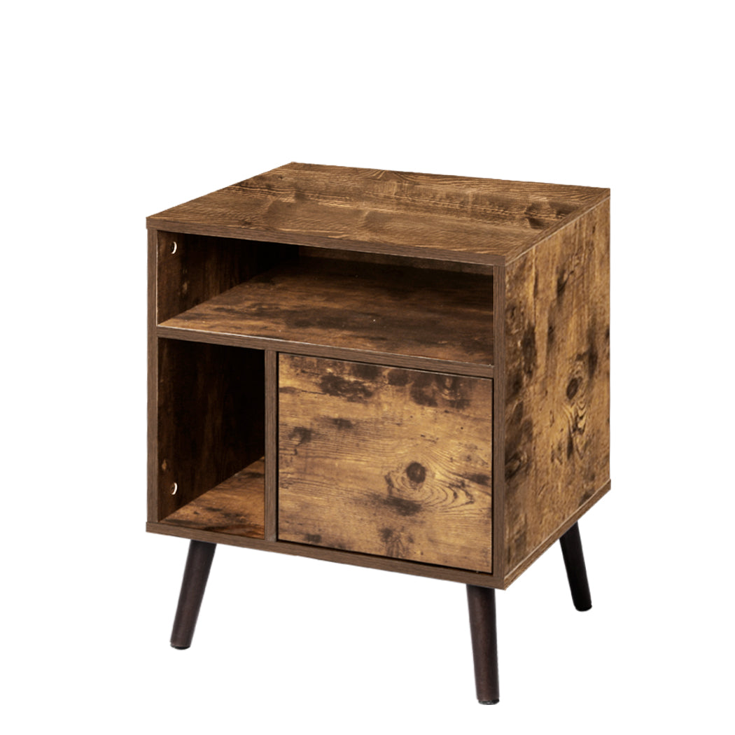 Bedside Tables Drawers Side Table Wood Nightstand Storage Cabinet Bedroom Levede