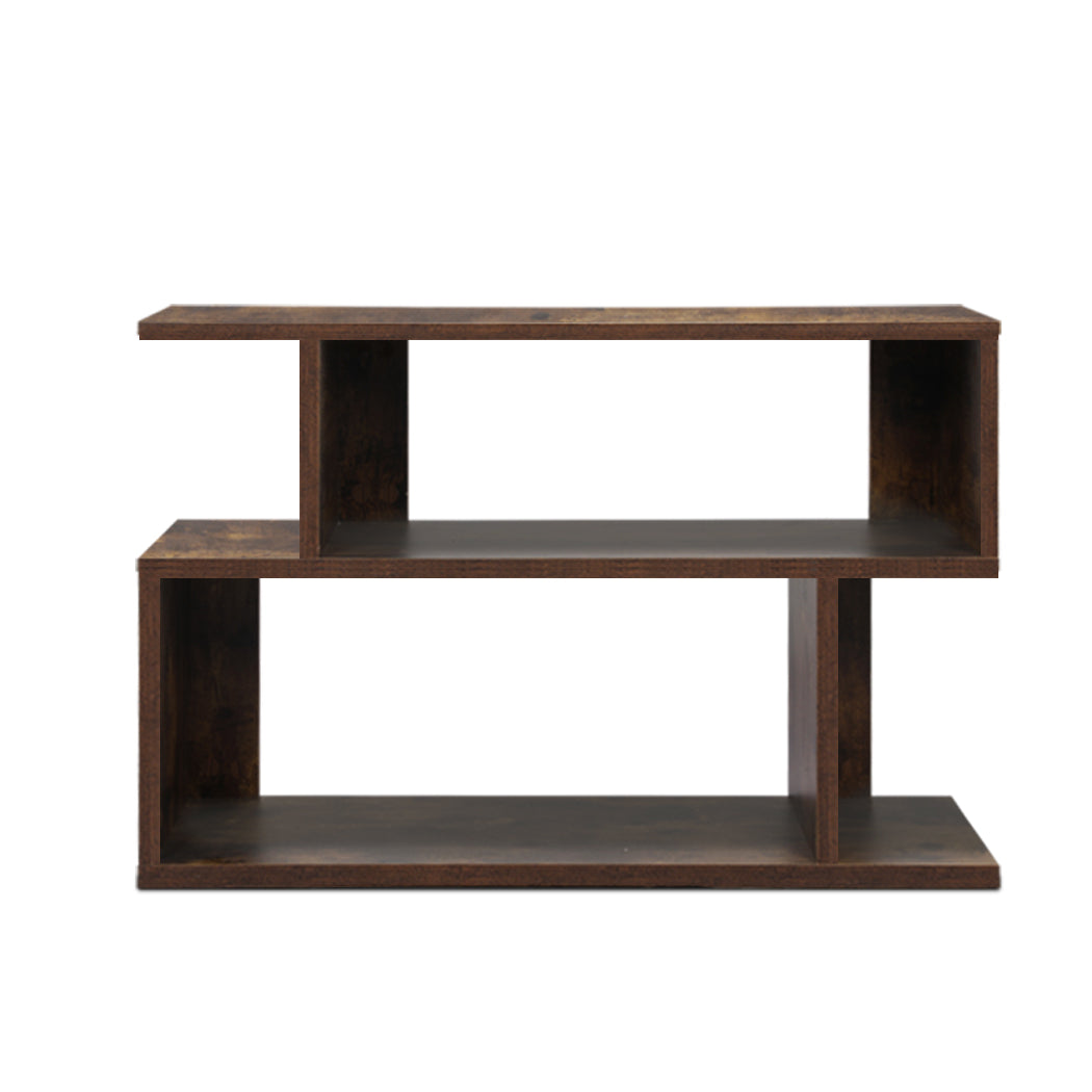 Side End Table Bedside Tables Wood Nightstand Storage Cabinet Shelf Rack Levede