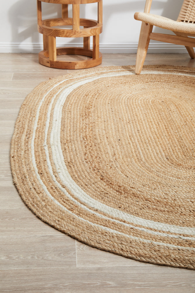 Noosa 111 Natural Oval Rug RUG CULTURE