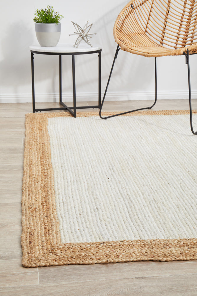 Noosa 333 White Natural Rug RUG CULTURE