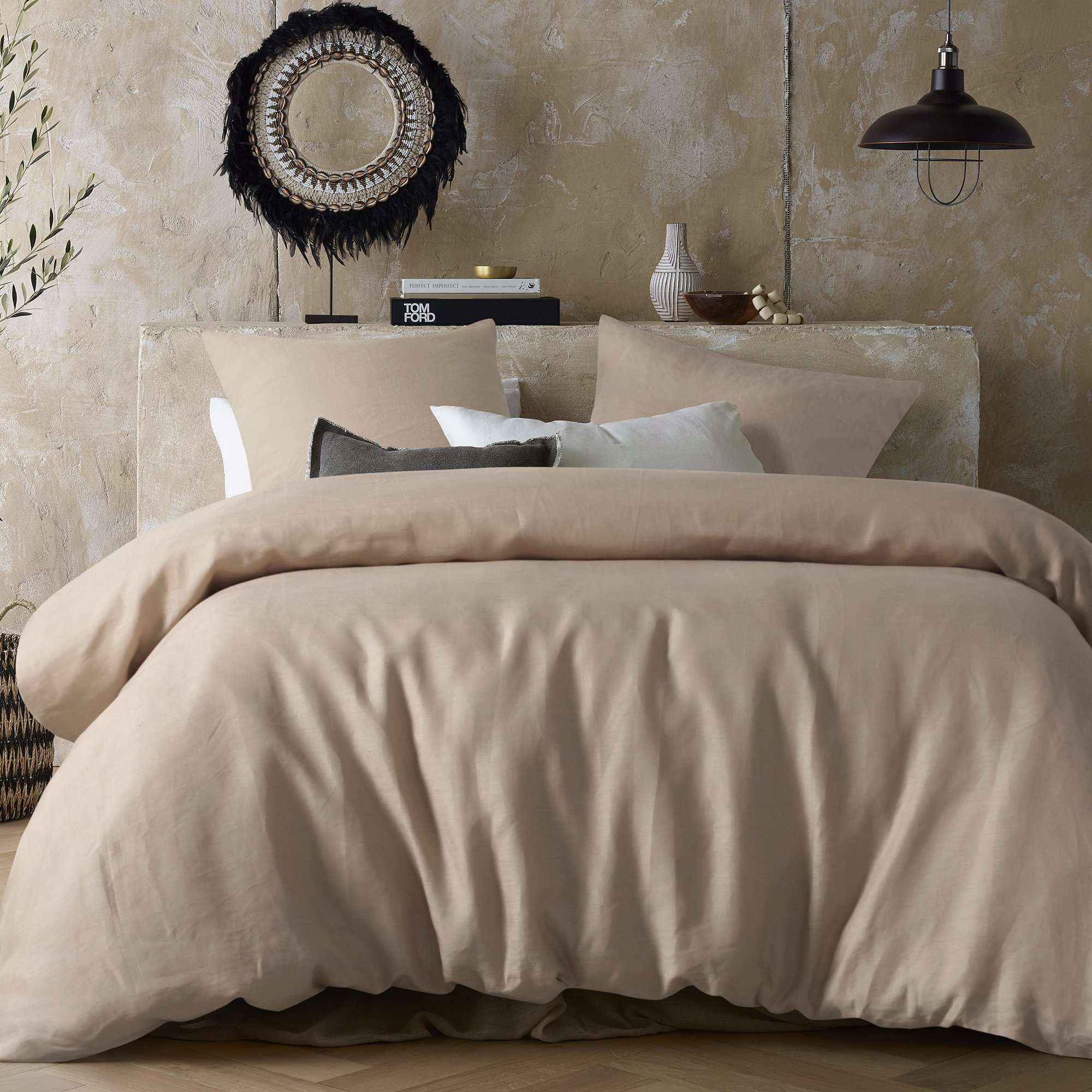 Vintage Design Natural 100% Hemp Quilt Cover Set Vintage Design