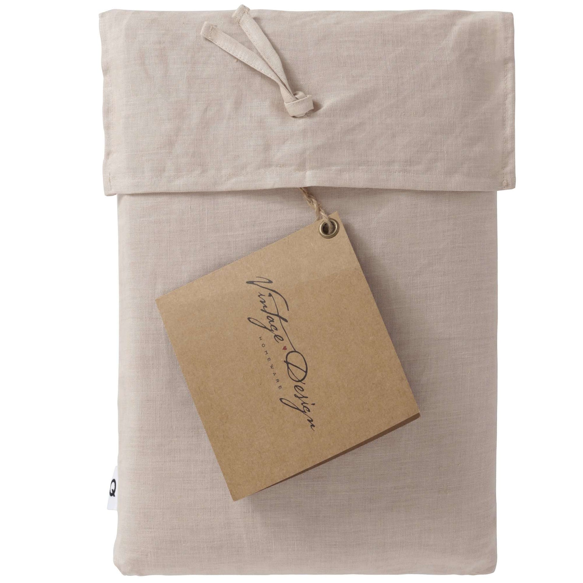 Vintage Design Natural 100% Hemp Quilt Cover Set Vintage Design