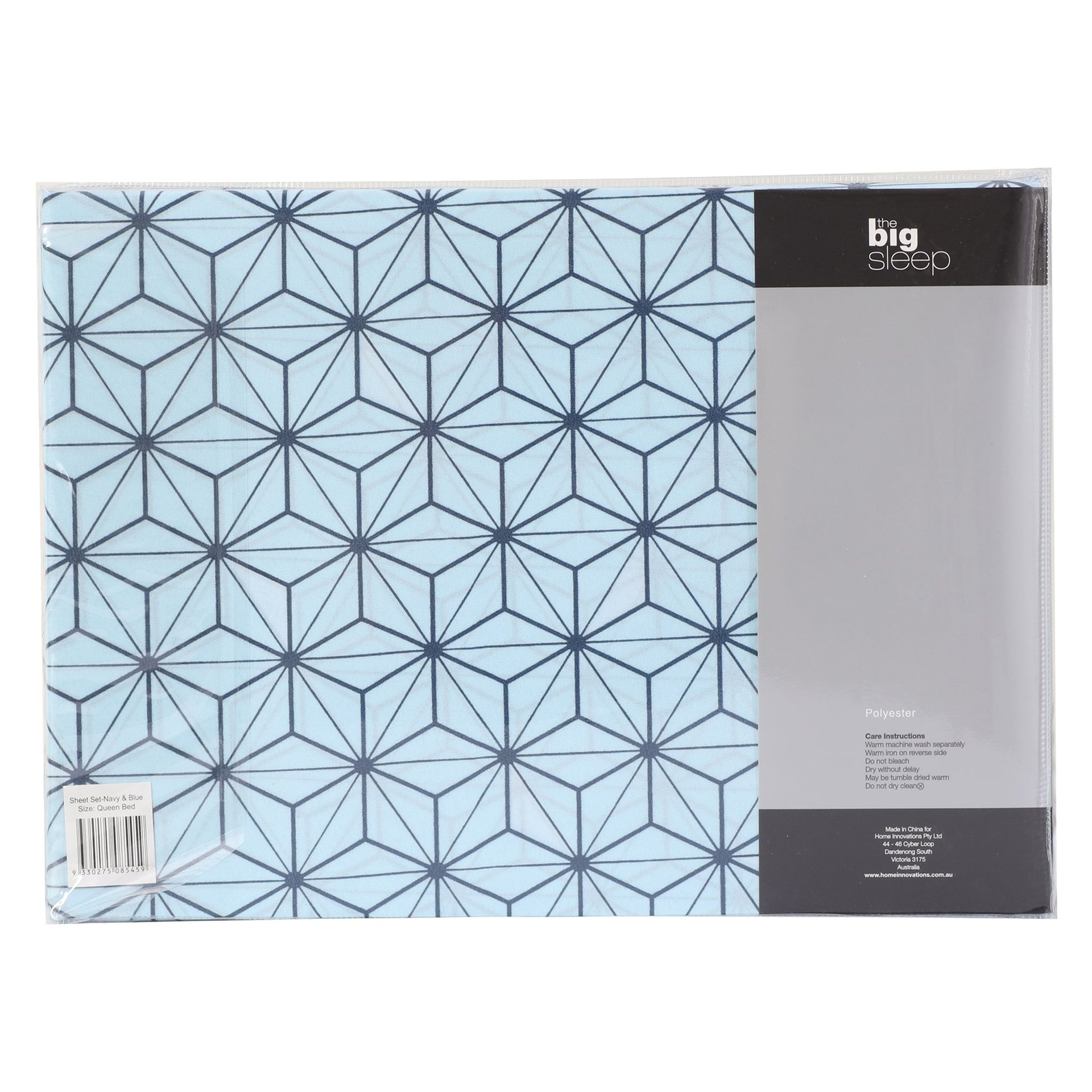 The Big Sleep Cubis Navy & Blue Sheet Set The Big Sleep