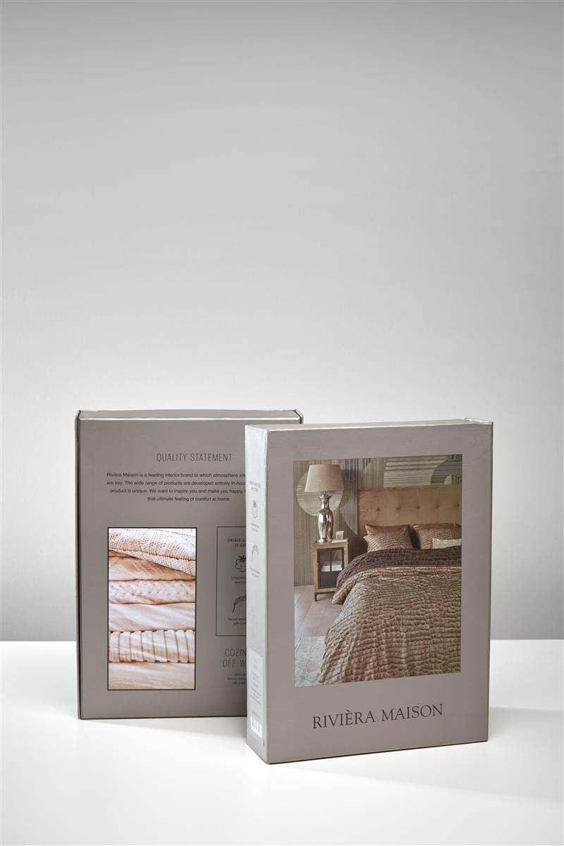 Riviera Maison Elowen White Cotton Quilt Cover Set Riviera Maison