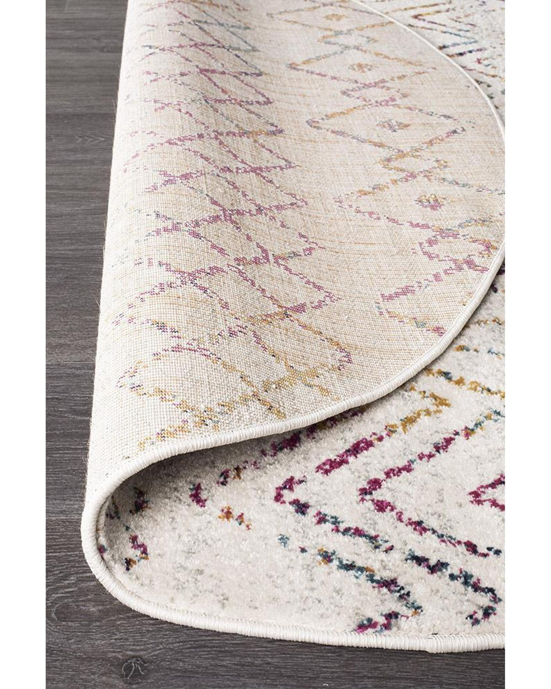 Oasis Nadia Multi Rustic Tribal Round Rug