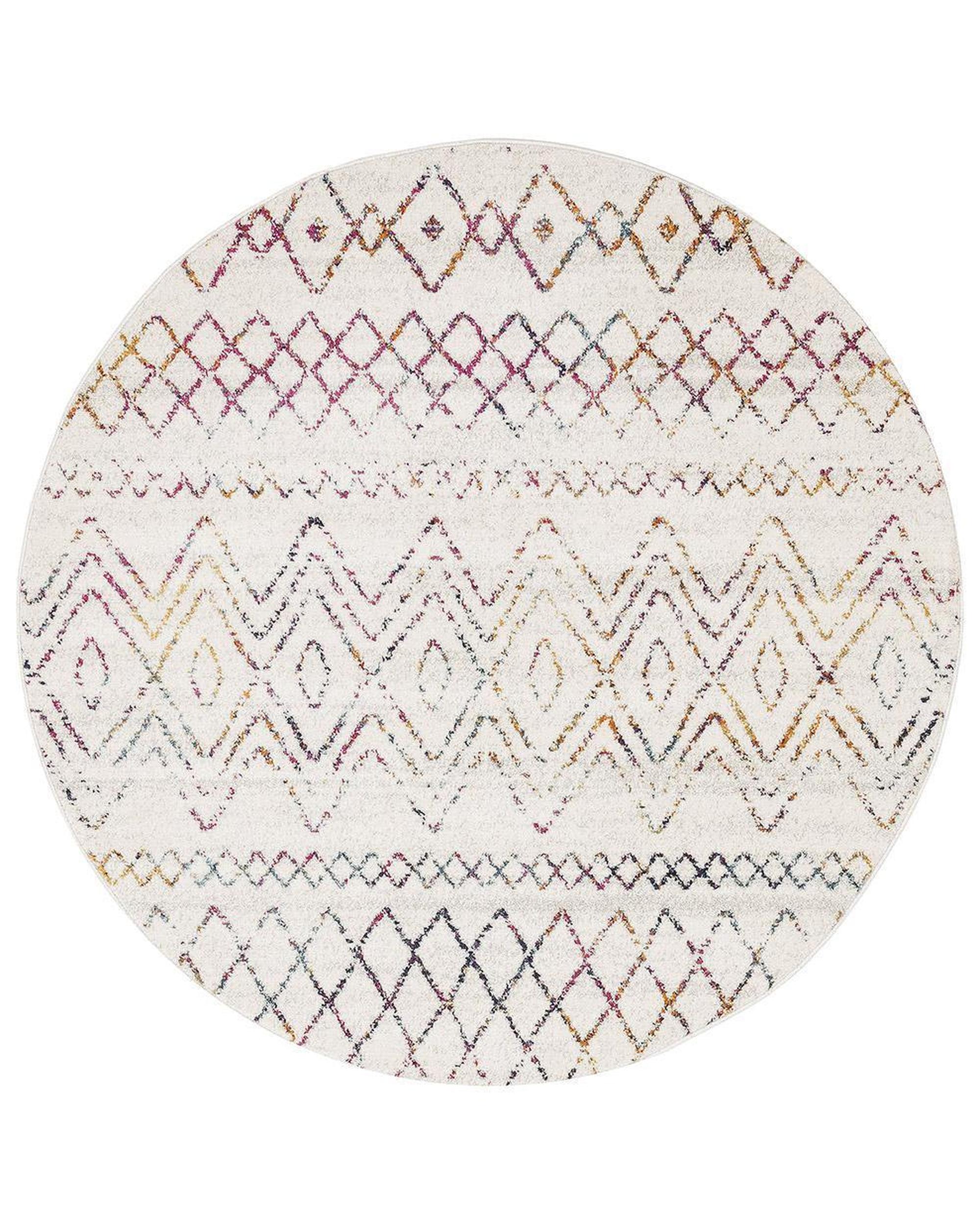 Oasis Nadia Multi Rustic Tribal Round Rug