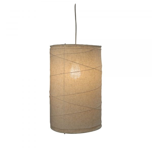 BOHEME.30 Pendant Light Flax linen shade Oriel Lighting