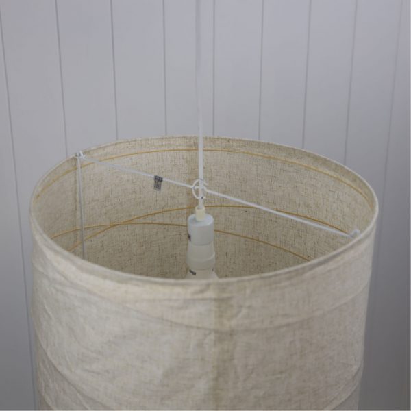 BOHEME.45 Pendant Light Flax linen shade Oriel Lighting