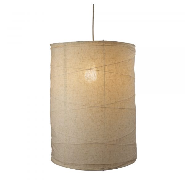 BOHEME.45 Pendant Light Flax linen shade Oriel Lighting
