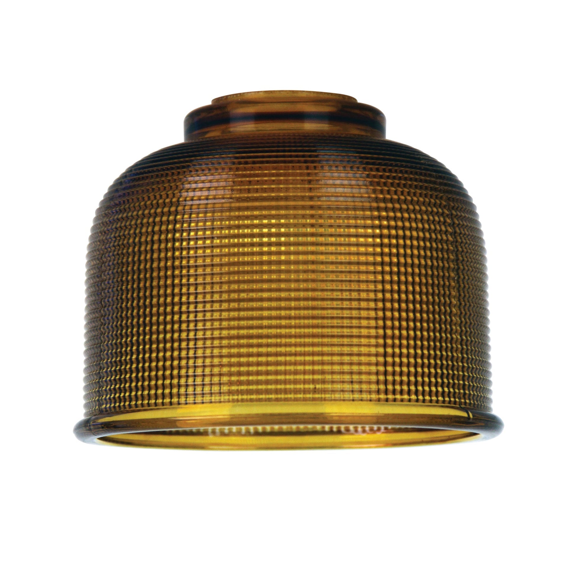 MAISON.15 15cm Retro Halophane Amber Glass Shade Oriel Lighting