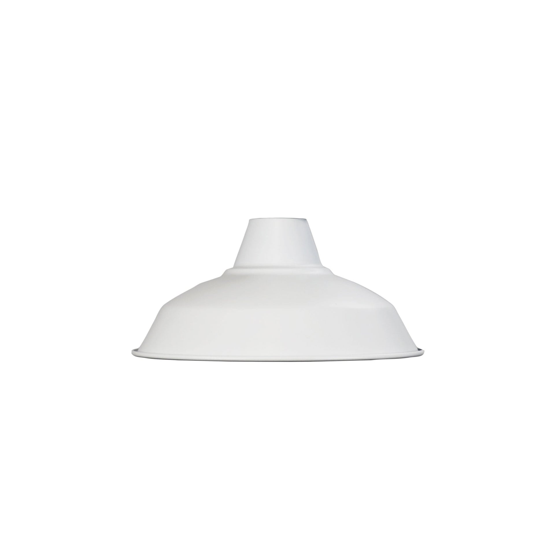 WAREHOUSE.27 27 cm White Industrial Vintage Shade Oriel Lighting