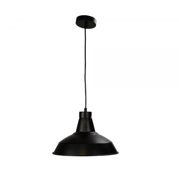 WAREHOUSE.31 31 cm Black Industrial Vintage Shade Oriel Lighting