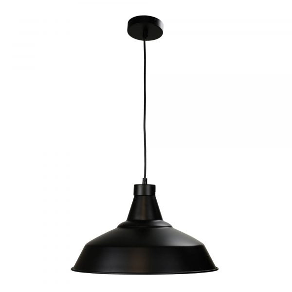 WAREHOUSE.39 39 cm Black Industrial Vintage Shade Oriel Lighting