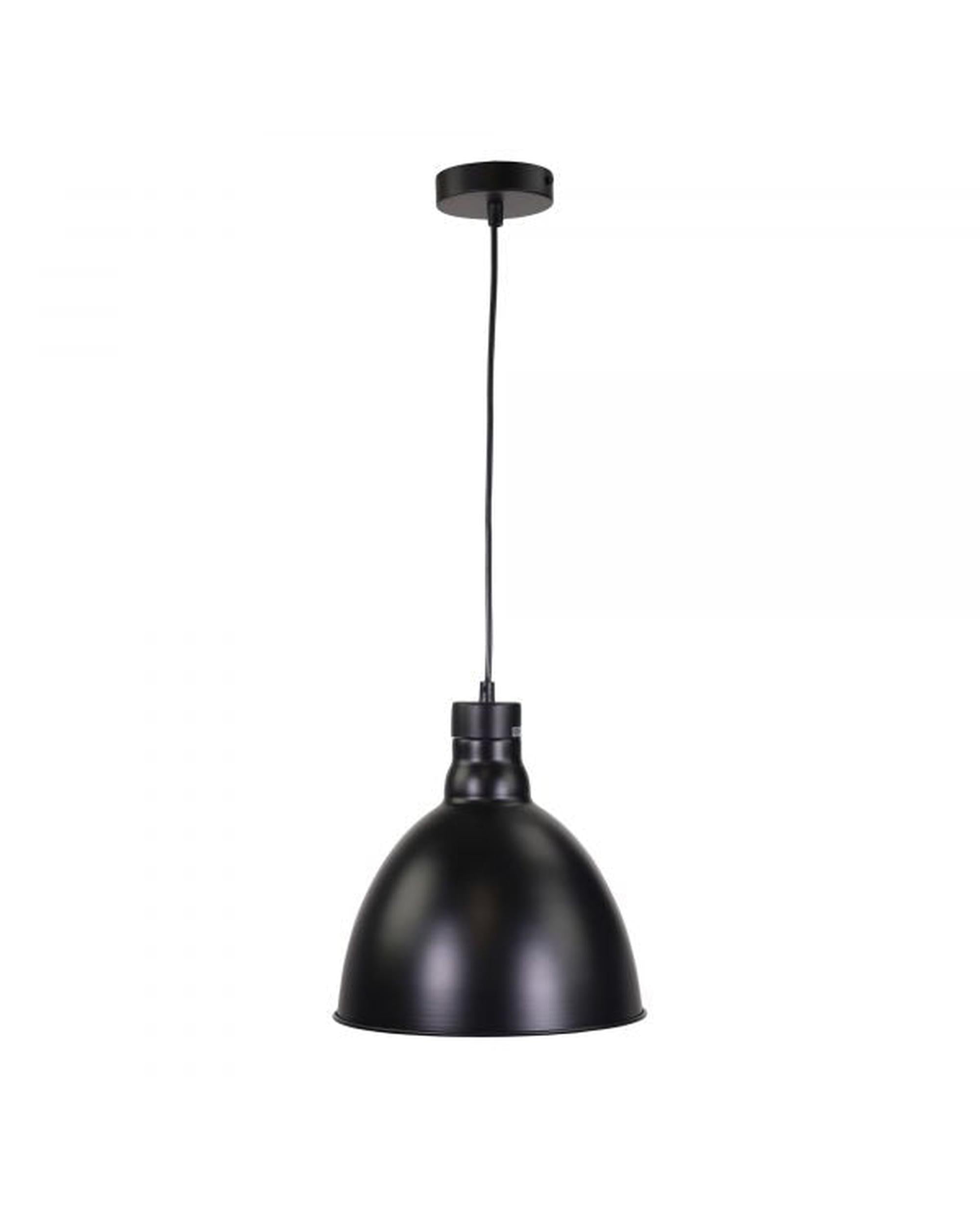 DAWSON.25 25cm Black Barn Style Metal Shade Oriel Lighting