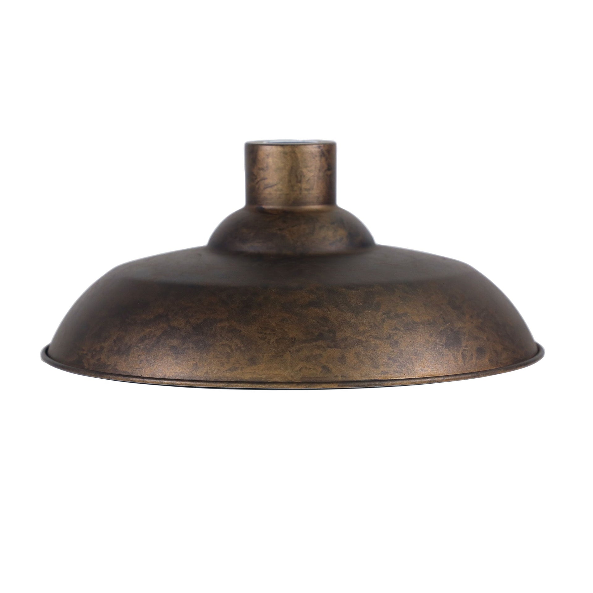 SLATER.38 38cm Rust-finish Industrial Vintage Shade Oriel Lighting