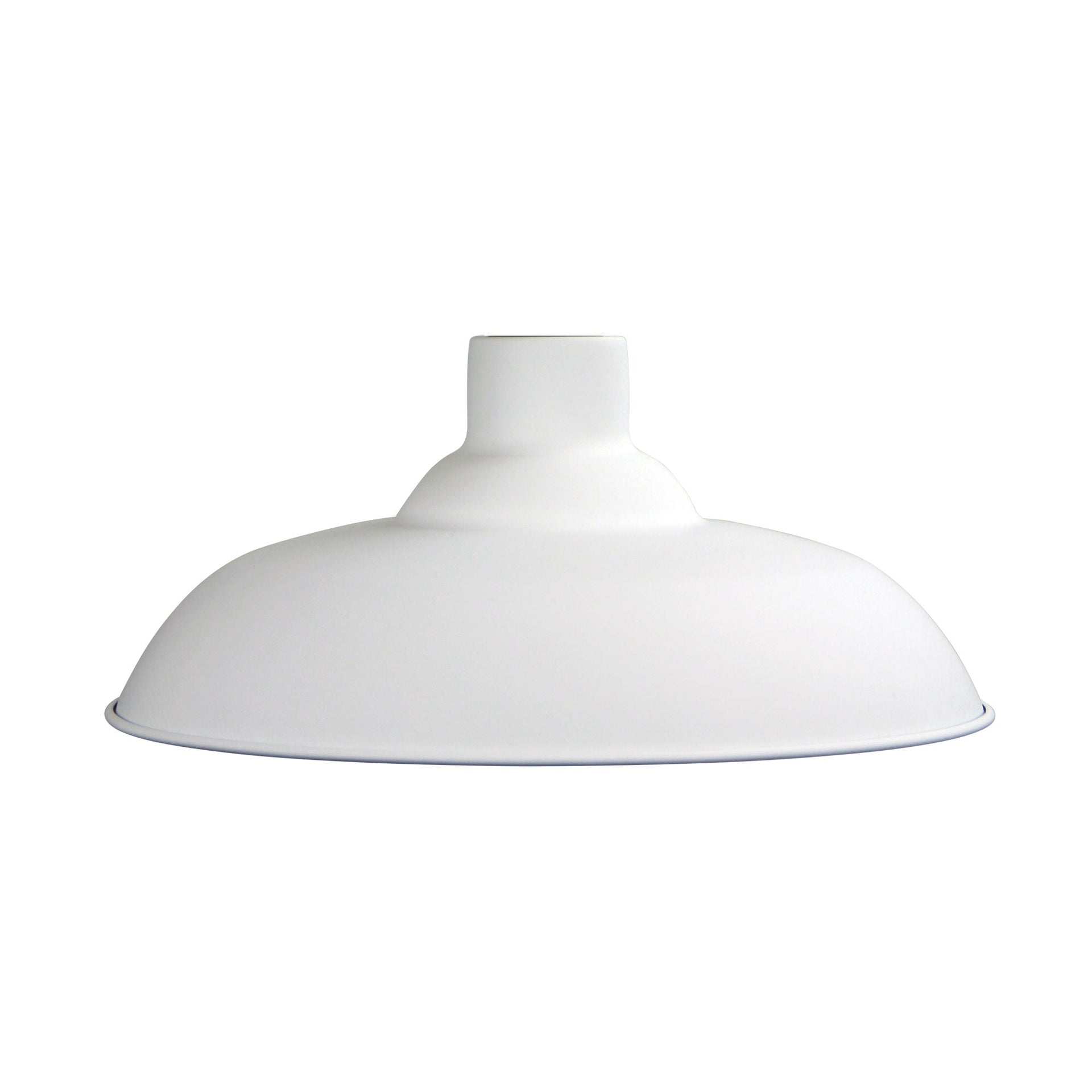 SLATER.38 38cm White Industrial Vintage Shade Oriel Lighting