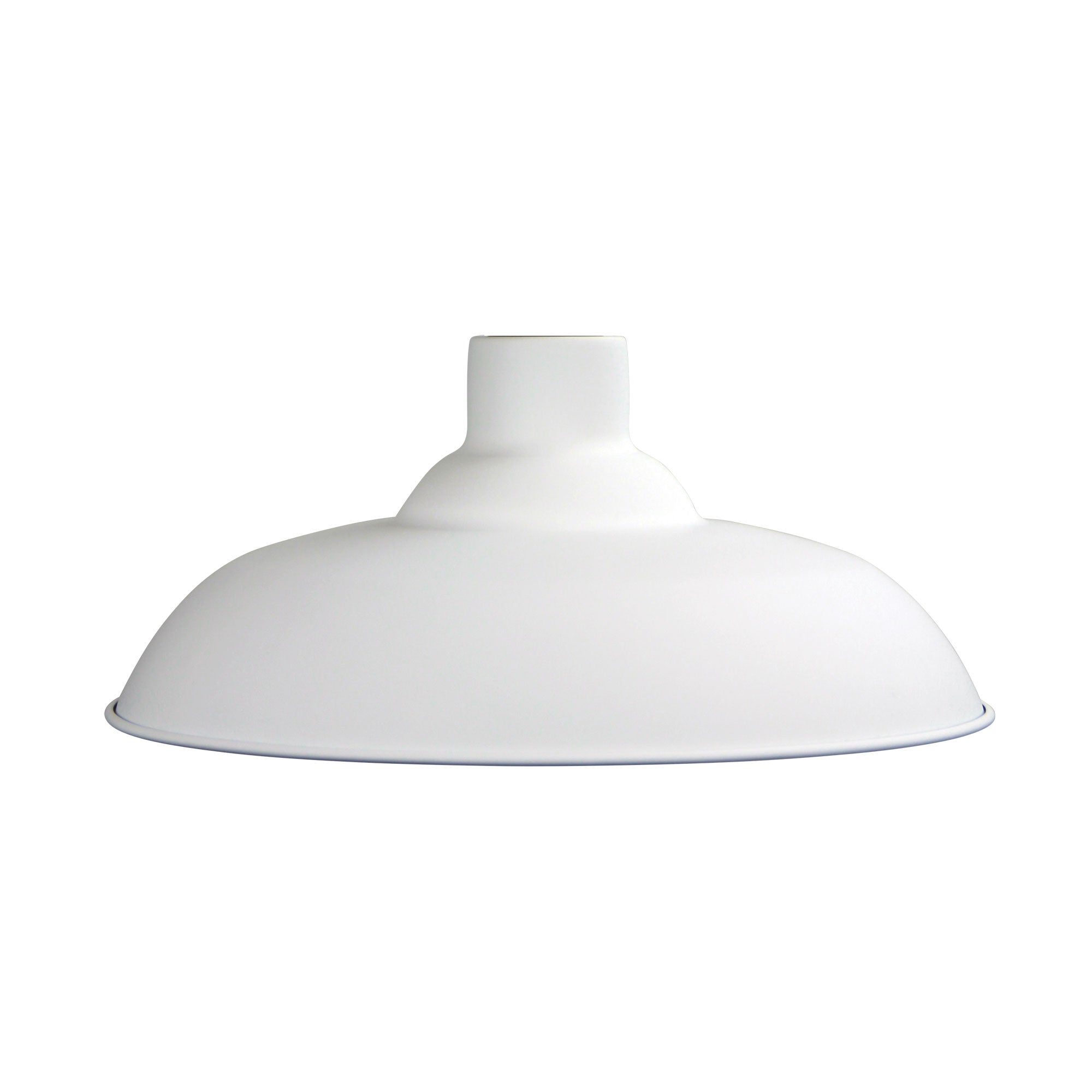 SLATER.38 38cm White Industrial Vintage Shade Oriel Lighting