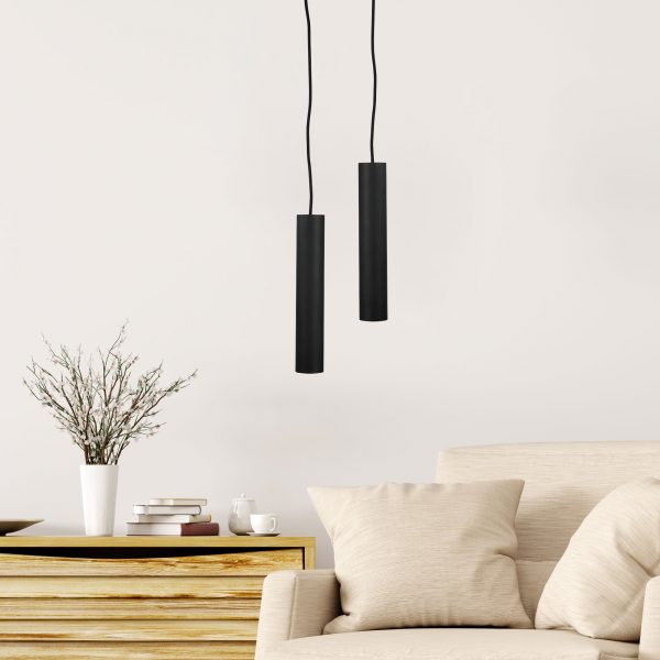 TIG Urban Retro Pendant LED Ready Black Oriel Lighting