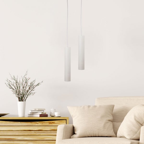 TIG Urban Retro Pendant LED Ready White Oriel Lighting