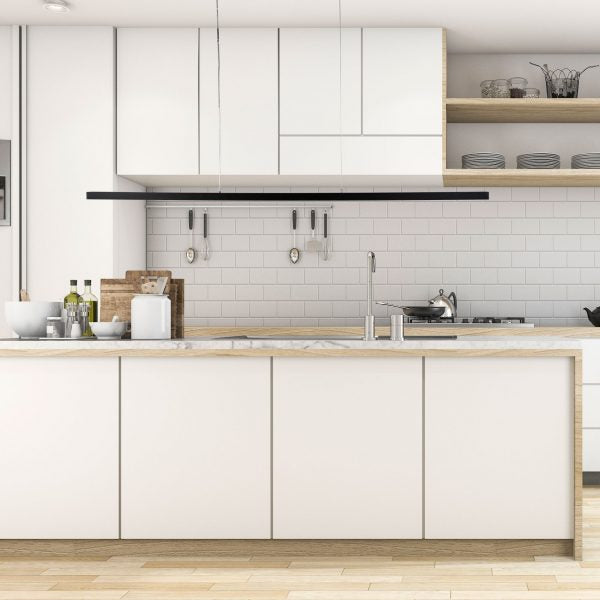 SHARD.1500 CCT Slimline LED Pendant Black Oriel Lighting