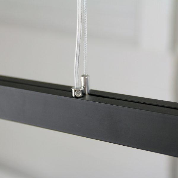 SHARD.1500 4000K Slimline LED Pendant Black Oriel Lighting