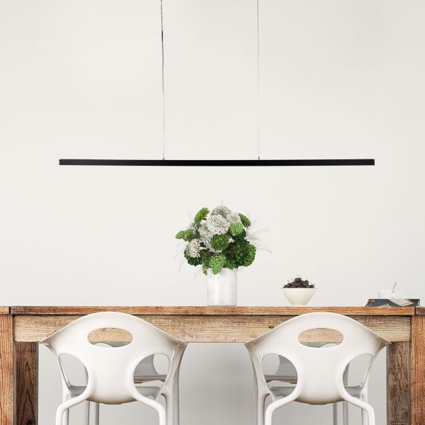 SHARD.1500 4000K Slimline LED Pendant Black Oriel Lighting