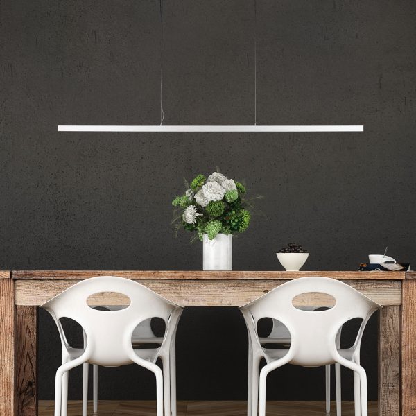 SHARD.1500 4000K Slimline LED Pendant White Oriel Lighting