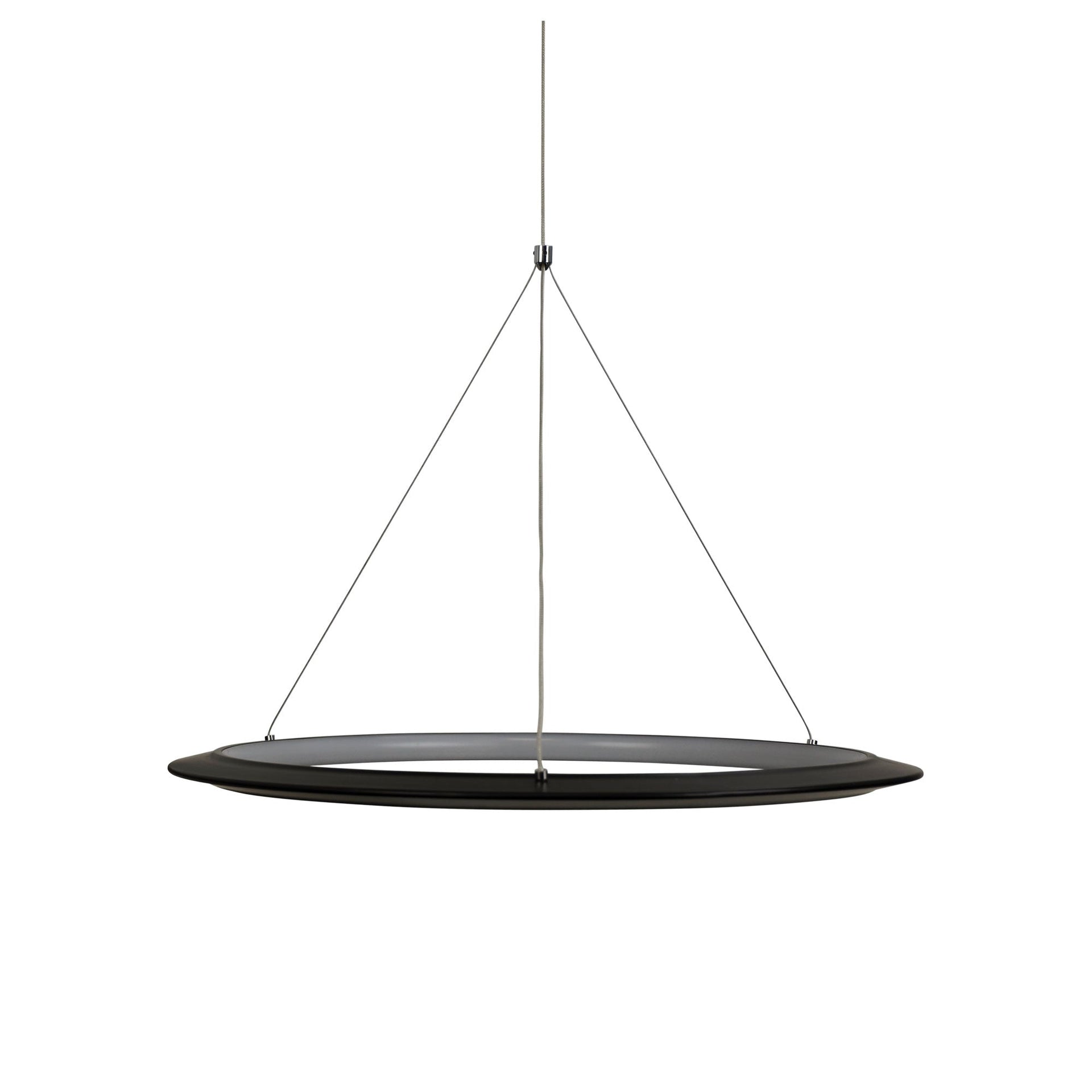 SATURN.60 CCT Modern LED Halo Pendant Black Oriel Lighting