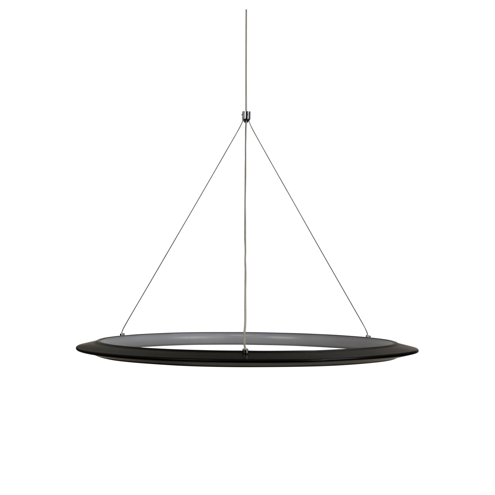 SATURN.60 CCT Modern LED Halo Pendant Black Oriel Lighting