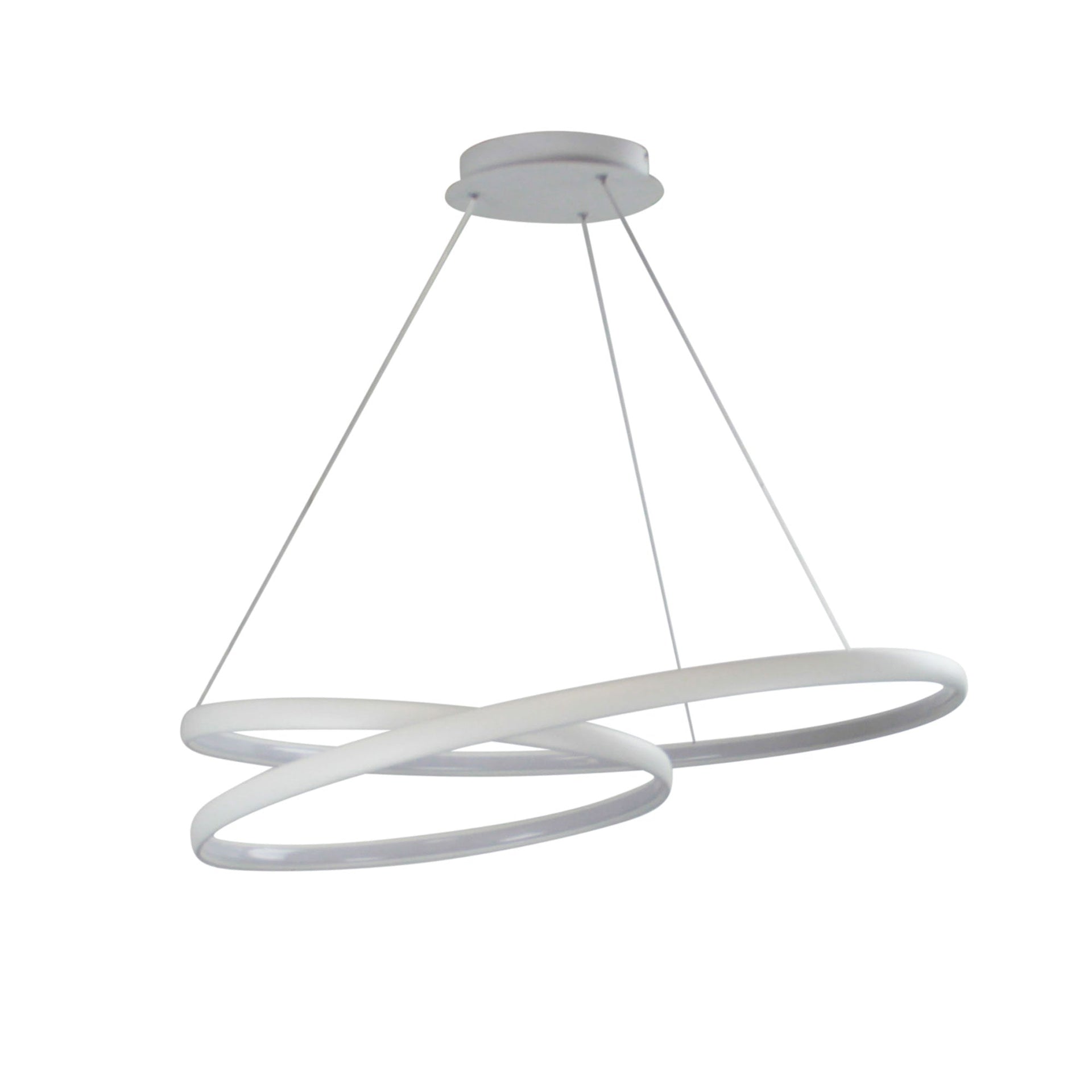 INFINITY Modern LED Spiral Pendant White Oriel Lighting