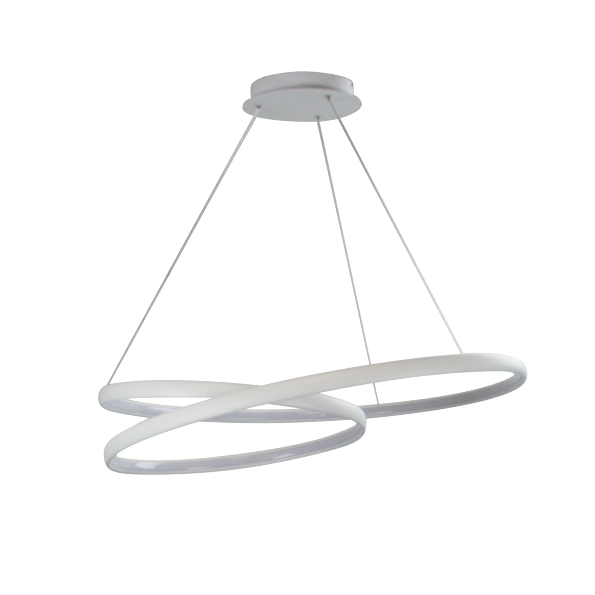 INFINITY Modern LED Spiral Pendant White Oriel Lighting