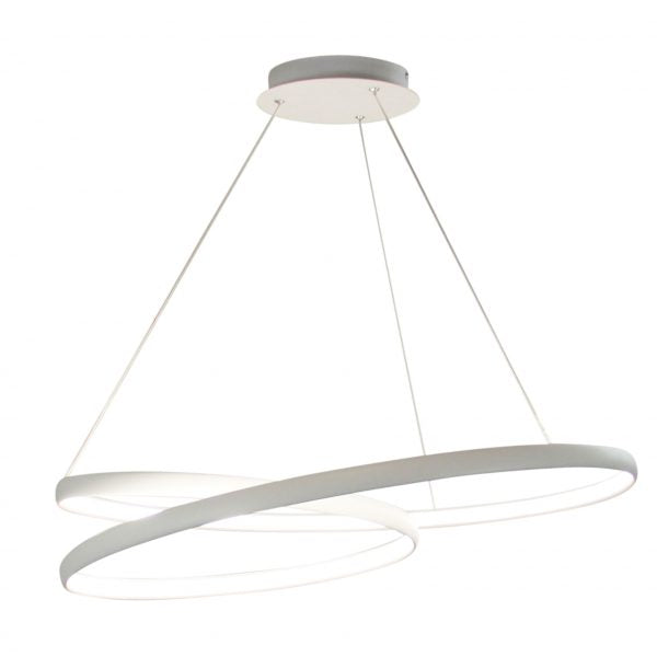 INFINITY Modern LED Spiral Pendant White Oriel Lighting