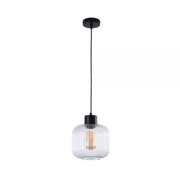 MILLER.200 Ribbed Glass Pendant Oriel Lighting