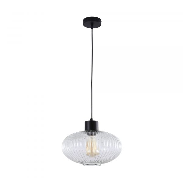 MILLER.300 Ribbed Glass Pendant Oriel Lighting
