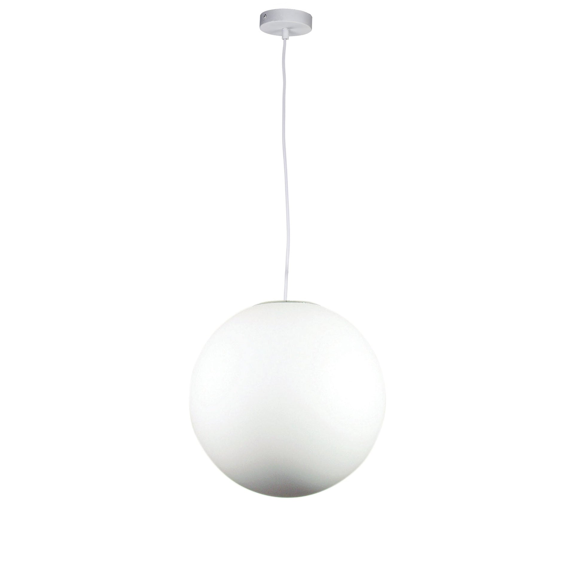 PHASE 40 White Acrylic Sphere Pendant Oriel Lighting
