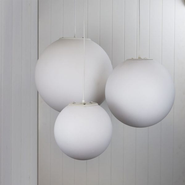 PHASE 30 White Acrylic Sphere Pendant Oriel Lighting