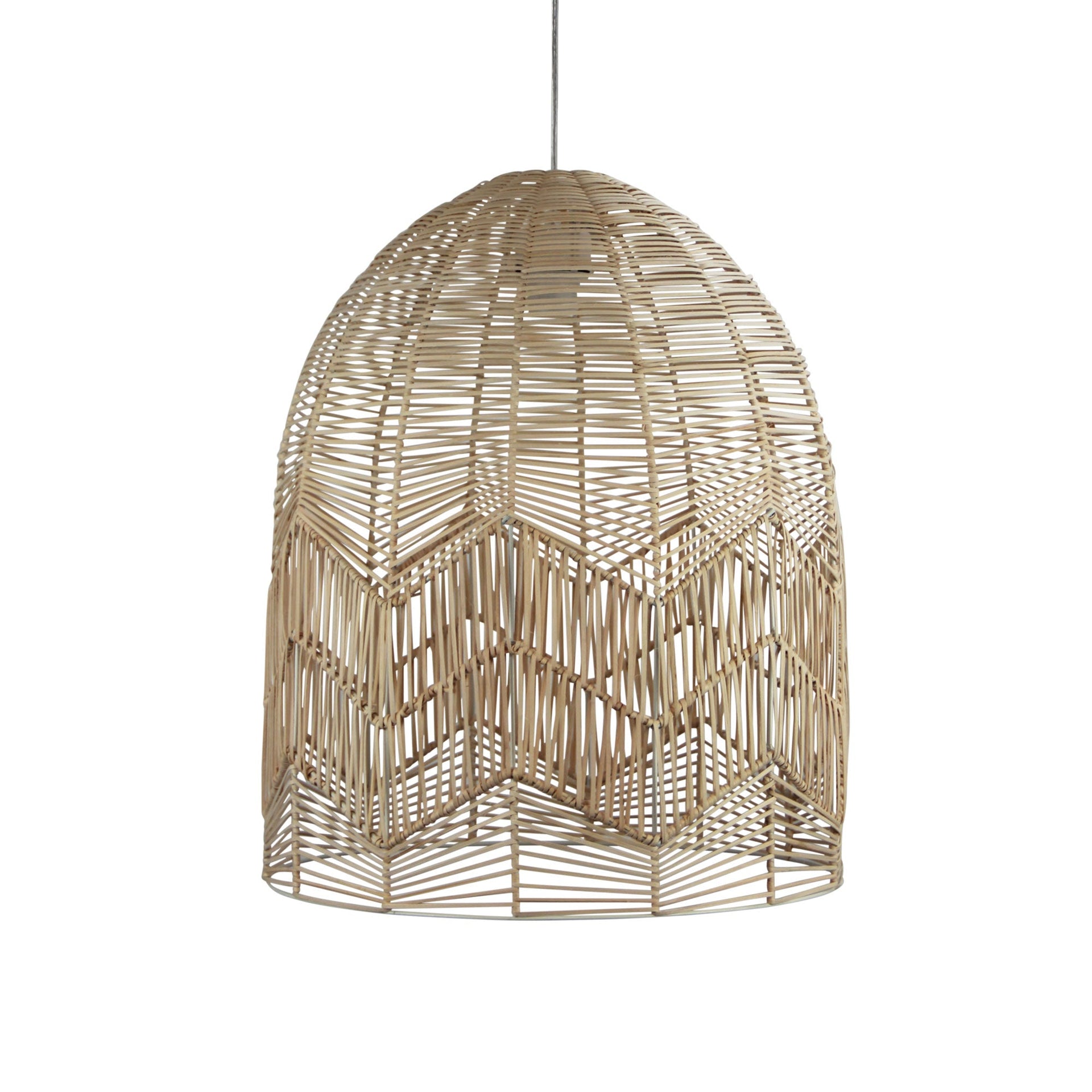 TANAH Natural Rattan Cane Shade Only Oriel Lighting