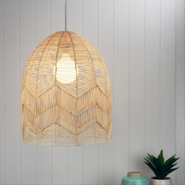 TANAH Natural Rattan Cane Shade Only Oriel Lighting