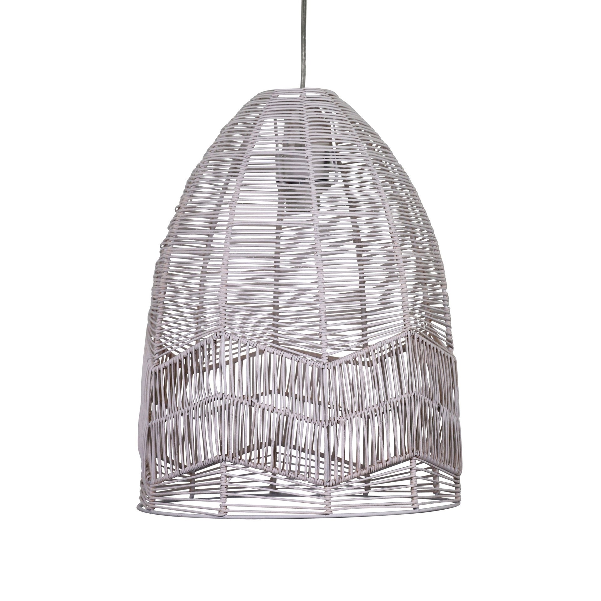 SERANG 35 White Cane Pendant Shade Only Oriel Lighting