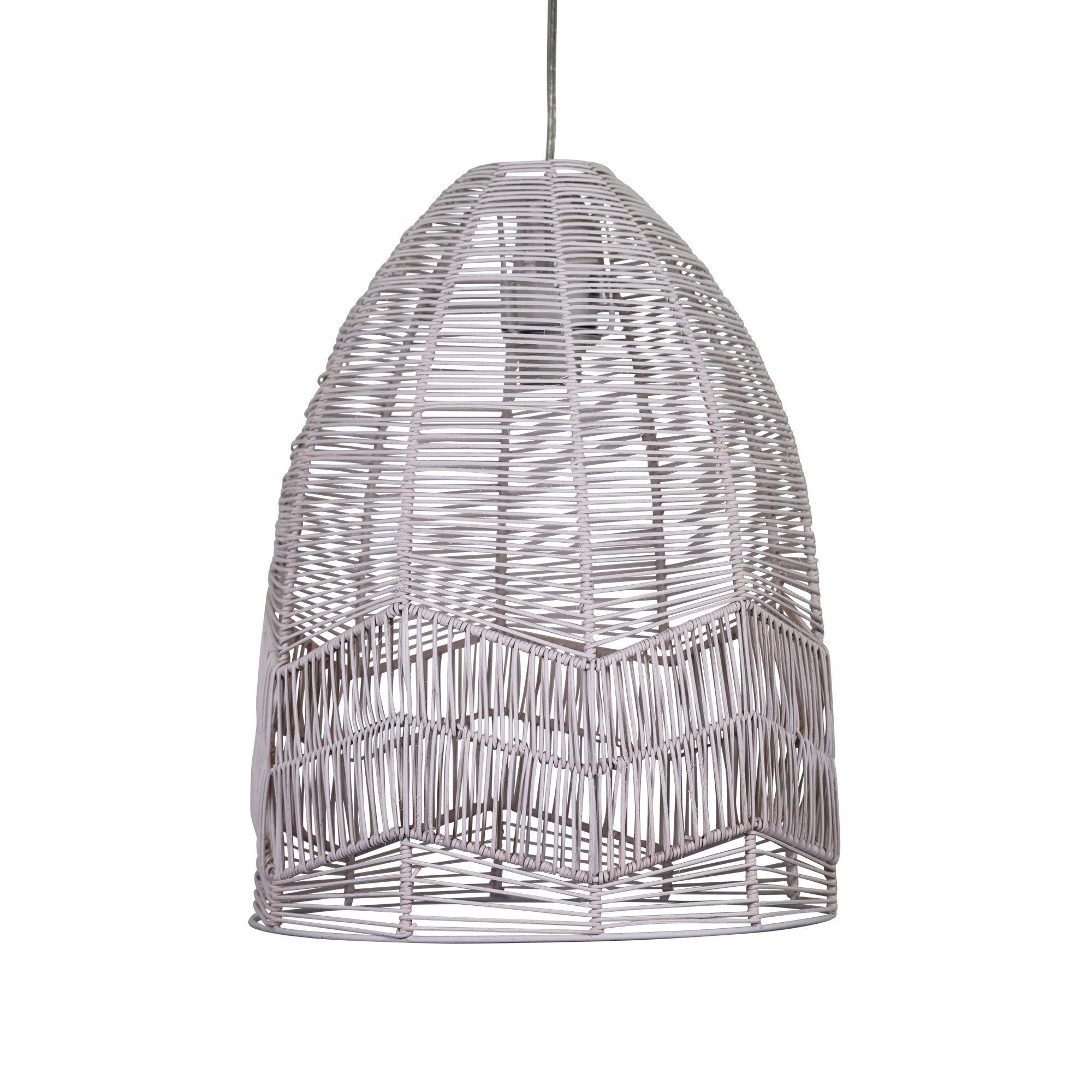SERANG 35 White Cane Pendant Shade Only Oriel Lighting