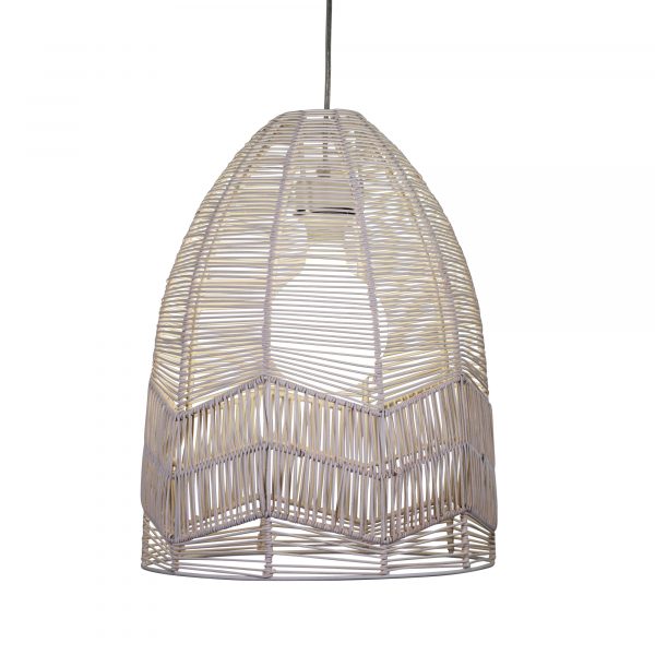 SERANG 35 White Cane Pendant Shade Only Oriel Lighting