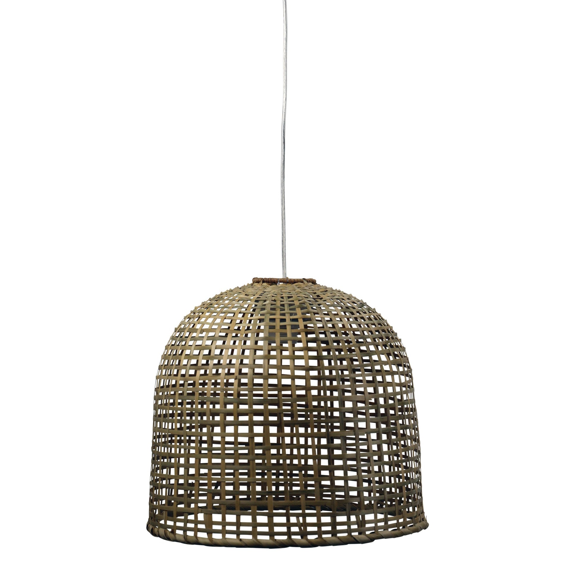 BATU Pendant Light Hand Woven Cane Shade Only Oriel Lighting