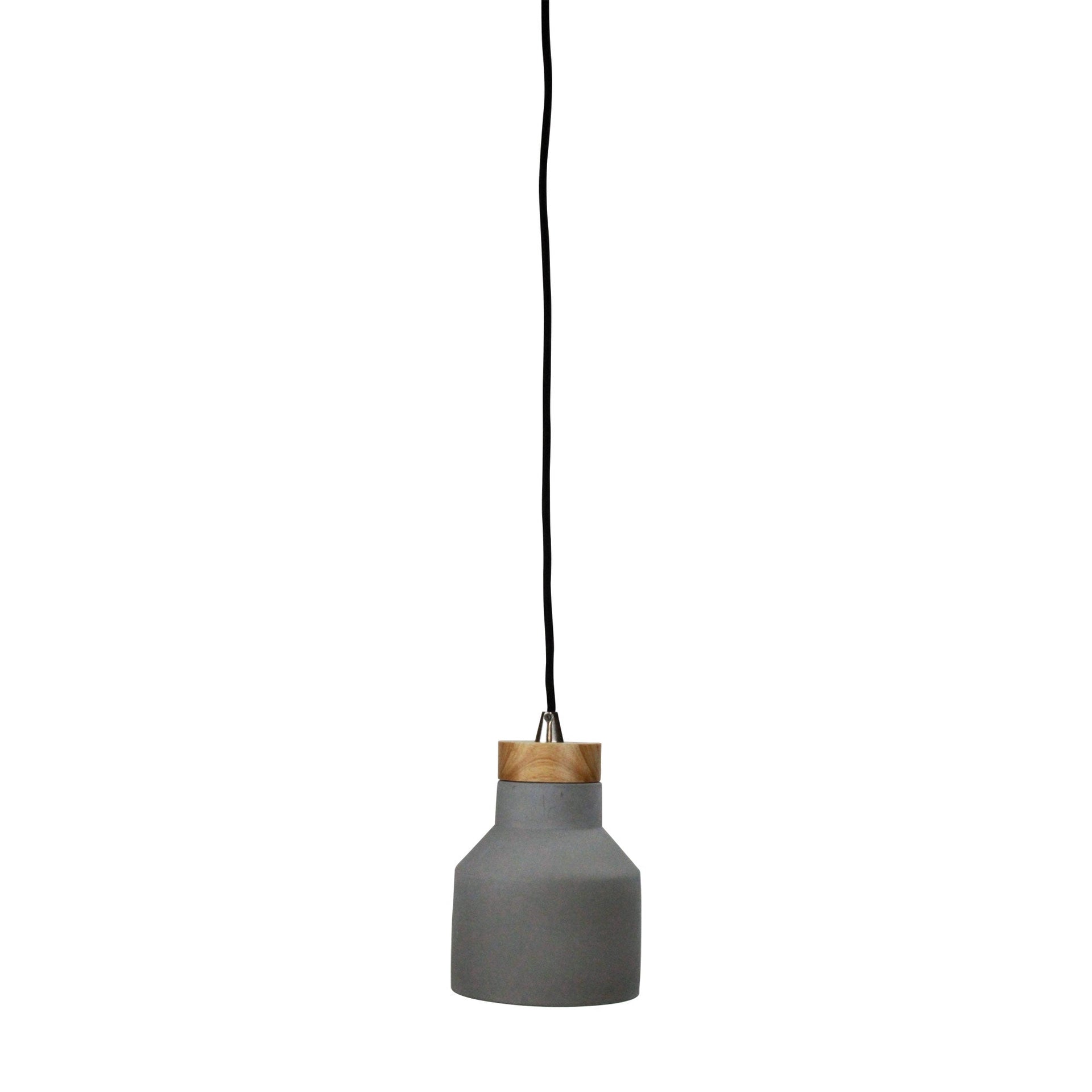 PANTO 1 Urban Style Pendant in Concrete and Timber Oriel Lighting